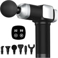 Deep Tissue Massage Gun, Portable Percussion Electric Muscle Massager for Pain Relief, Handheld Massagers with 30 Speeds & 6 Attachments for Back and Neck, Gifts for Men Women