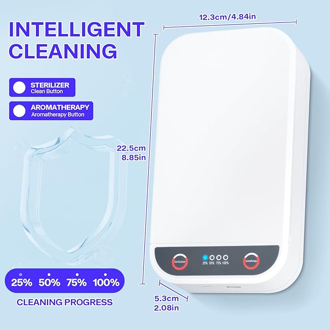 Sterilizer Box for Nail Tools & Phone Accessories-USB-Powered Portable Cleaning Box for Scissors, Jewelry, Tweezers - Manicure Salon & Home Use Sterilization Machine