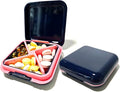 Travel Pill Organizer, Small Pill Case Organizer Daily Pill Container Medication Travel Case Pill Holder Portable Medicine Case Medicine Organizer for Pill Vitamin（Blue）