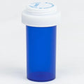 Five Star Supplies Plastic Pill Bottles - Reversible Cap Easy Open & Child Resistant - Pill Container Prescription Vial - Easy Open/Push N Turn (Blue, 13 DRAM 275 ct.)