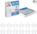 Nose Vent Sinus Relief (Pack of 12 XL Size) Hard Silicone Vents - A Simple Solution for Nasal Snorers - Reusable Snoring Device to Enjoy a Peaceful Night's Sleep - by Mobi Lock