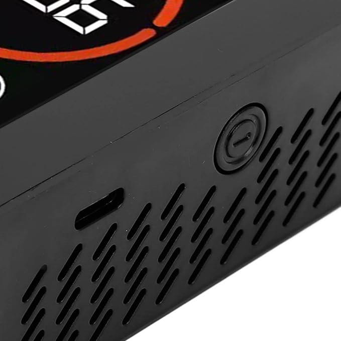 Eujgoov CO2 Detector ABS TVOC Sensor Air Quality Monitor USB Charging Thermometer Hygrometer for Home
