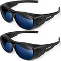 VIVOSUN Grow Room Glasses, Indoor Hydroponics LED Grow Light Glasses, Anti-UV Glasse for Visual Eye Protection, 2pcs
