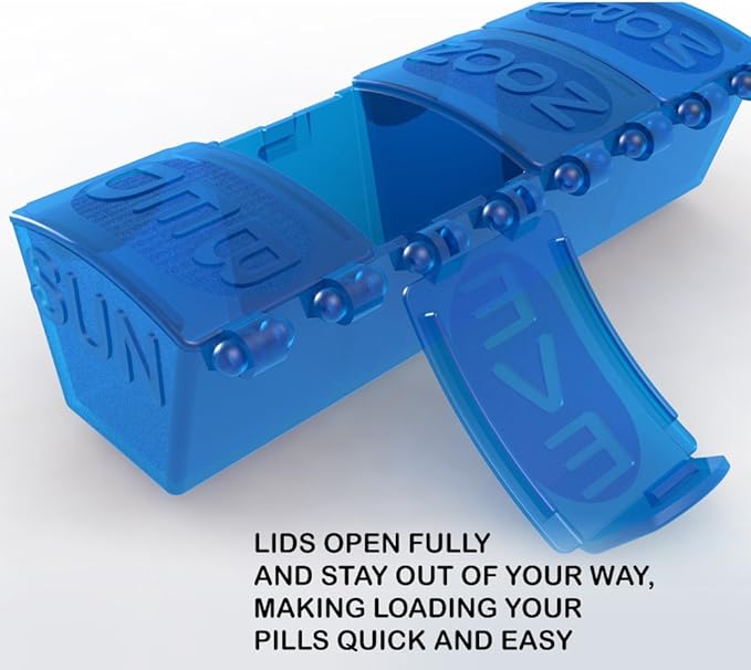4Thought Large Pill Organizer, 7 Day Med Manager, Durable Pill Organizer, Moisture-Proof Pill Planner