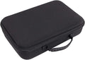 Ymiko Massage Gun Holder, Massage Gun Bag, Black (EVA, 600D Cloth, Mutispandex) Massage Gun Carrying Case With Handle with capable of storing a massage gun, 4 massage heads, and an adapt