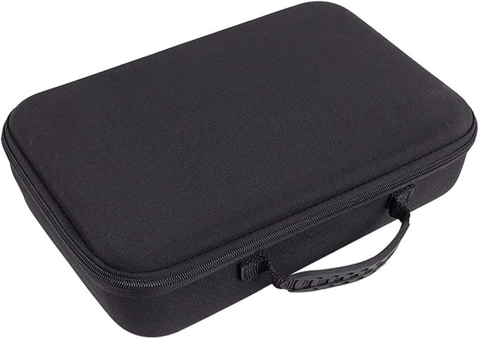 Ymiko Massage Gun Holder, Massage Gun Bag, Black (EVA, 600D Cloth, Mutispandex) Massage Gun Carrying Case With Handle with capable of storing a massage gun, 4 massage heads, and an adapt