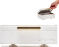 CKEYURE Key Box | Faraday Box for Car Keys | Car Key Signal Blocker Box | RFID Key Box | Key Holder | Key Safe | Signal blocking key box for car security | One Hand Operation (White)