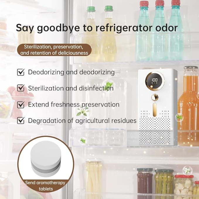 Air Purifier, Small Air Cleaners for Home, Portable Air Purifier, Aroma Machine for Pet Rooms, Toilets, Smoking Areas,White