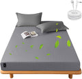 Grounding Sheets Full Size, Grounding Fitted Sheet 54x75x14 in,10% Pure Silver Fiber, Grounded Bed Sheets for Improved Sleep & Wellness (Gray, Full)