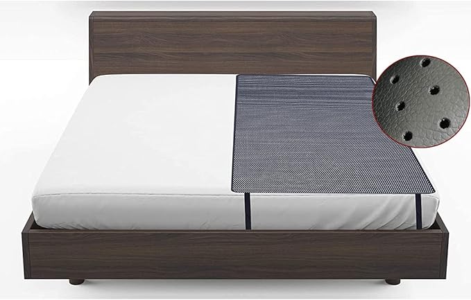 Amerthing Grounding Mats, Conductive Carbon Leatherette Pads for Better Sleep and Healthy, Relax Therapy Sheets (Size 27"x71"Inch)