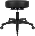 TAKE UR SEAT® All-Purpose Stools with Adjustable Seat and Easy Clean Performance Fabrics for Cleanroom Lab Medical Office Classroom Shop Garage Spa Massage Tattoo(Blade Wheels) (15" Black)