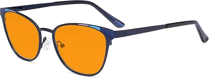 Eyekepper Blue Light Filter Glasses for Women- Butterfly Design Computer Eyegalsses with Transparent Blue Lens