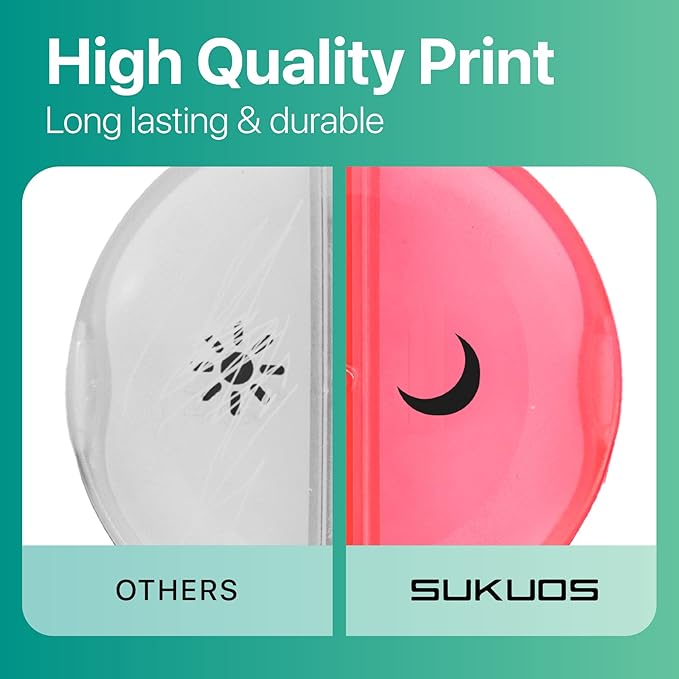 Sukuos Weekly Pill Organizer 7 Day 2 Times a Day, Large Daily Pill Box Easy to Open, AM PM Pill Case for Medicine/Vitamin/Fish Oil/Supplements (Purple)