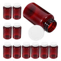 Cute Brown Plastic Pill Bottle 200ml Large Capsule Container Empty Medicine Bottles Sealing Caps
