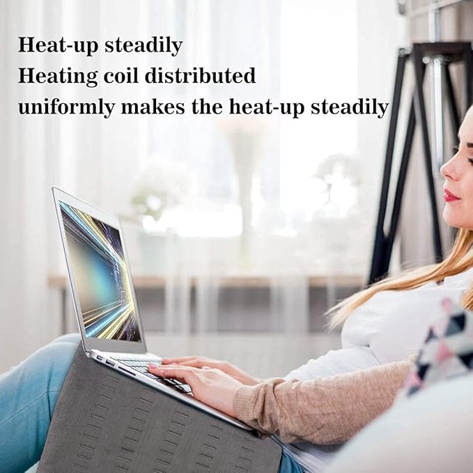 ZXU Heating Pad for Back Pain and Cramps Relief, 12” x 24” Ultra Soft Hot Heated Pad with Moist Heat and Auto Shut-Off for Neck, Shoulder, Machine Washable