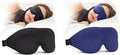 Sleep Mask for Side and Back Sleeper, Super Soft Relaxing Eye Mask for Sleeping Padded with Memory Foam, 100% Light Blocking Blindfold (Black & Blue)