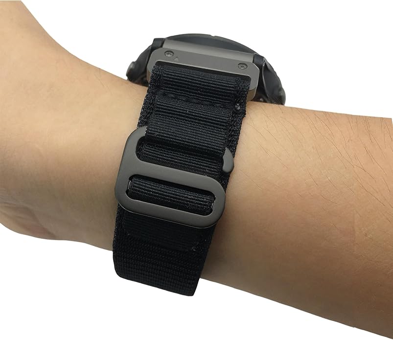 Custom Fit by Wrist Size, Small & Large Wrists, for Garmin Nylon Watch Band –– Compatible with QuickFit 20mm / 22mm / 26mm, Fenix 7, Instinct 2X, Forerunner, Epix, Tactix, MARQ, quatix, Approach