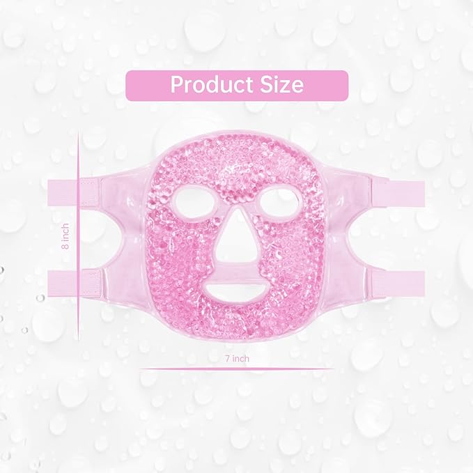 ZNÖCUETÖD Face Ice Mask Facial Ice Packs Gel Hot Cold Compress for Post Oral, Dental, Nose,Facelift Plastic Cosmetic & Laser Surgery Recovery Puffiness Swelling Dark Circles & Headaches Gift for Women