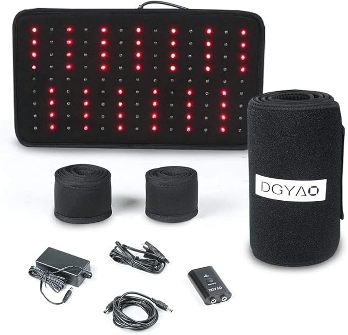 Red Light & Near Infrared Therapy Wrap FDA Cleared Led Light Therapy Back Pain Relief Device Wearable Deep Penetrating Pad Relief for Joints Knee Pain