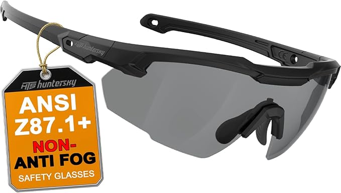 HTS HUNTERSKY Ballistic Tactical Shooting Glasses ANSI Z87+ UV400 Protective Eyewear