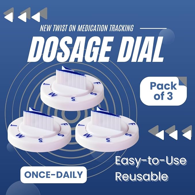 Twistwise™ Once Daily Pill Reminder Dosage Dial - 3 Pack