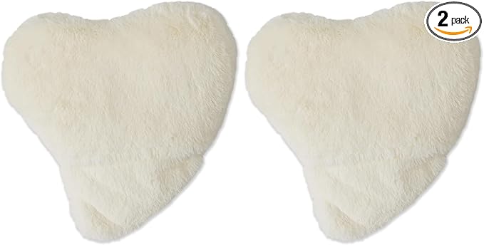 Bucky Hot & Cold Therapy Spa Collection, Ultra Luxe Heart Warmer, Plush Cream (Pack of 2)