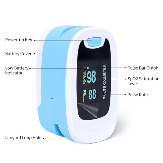 CONTEC CMS50NA Pulse Oximeter SpO2 and PR Value Waveform Blood Oxygen Neck/Wrist Corda