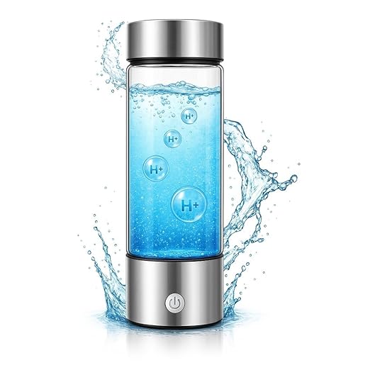 Hydrogen Water Bottle – Portable SPE/PEM Electrolysis Bottle, USB-Rechargeable, Antioxidant Rich H₂ Water for Hydration, Energy & Skin Health