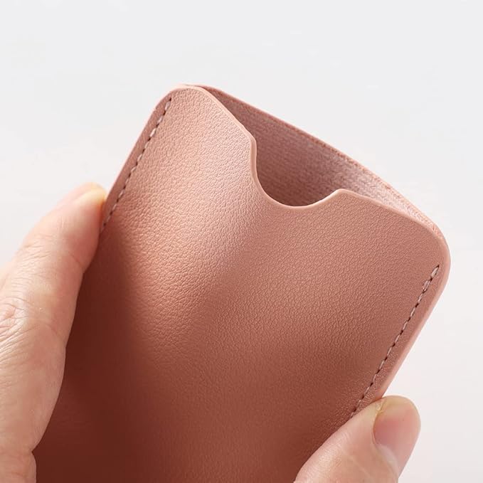 Birth Control Pill Case Holder Credit Card Sleeve Slim Wallet Women Gift (Pink)
