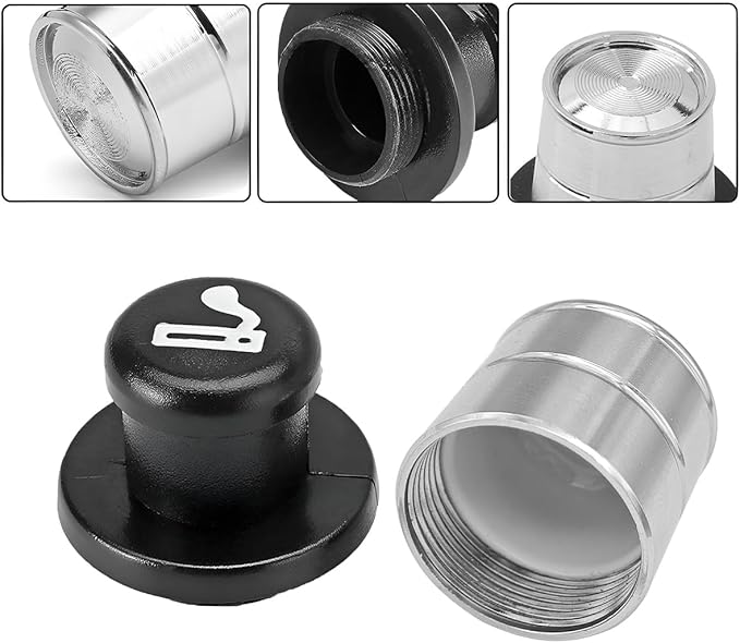 BESULEN Car Lighter Shape Secret Stash Pill Box, 2 Pcs Car Cigarette Lighter Shape Stash Container, Hidden Safe Secret Storage Box, Metal Plastic Case Pill Holder Diversion Organizer Compartment