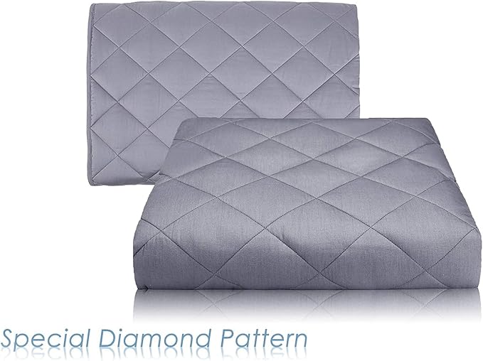 Diamond Weighted Blanket - 48''72''15LB - Calm, Sleep Better and Relax Naturally. Multiple Sizes and for Adult and Kids11