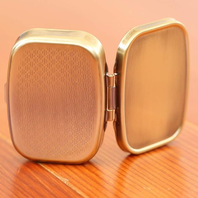 Brass Rectangular Pill Box