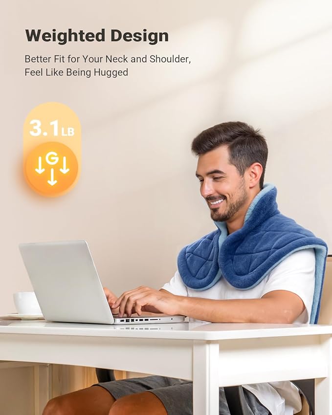 iDOO Heating Pad for Back Pain Relief, Mothers Day Gifts for Mom Women Mom Elderly, FSA Eligible Items Only List, Weighted Heating Pad for Neck & Shoulders, ETL Electric Heat Pad, 24"x33"