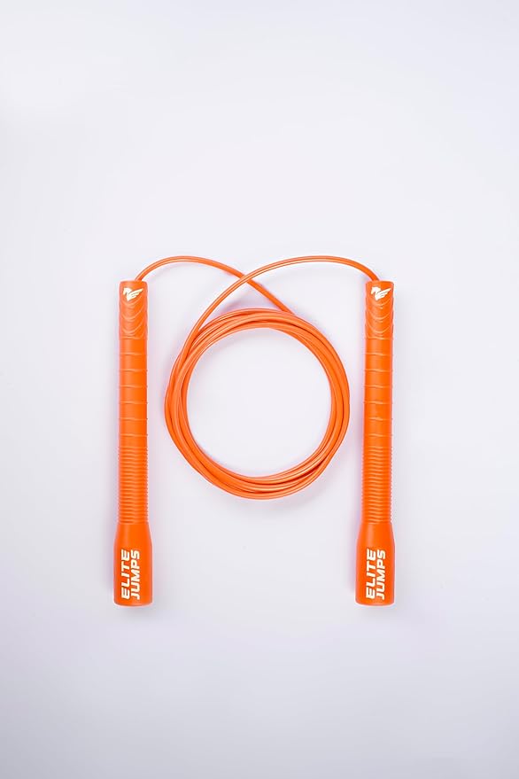 Fit Plus Pro Freestyle PVC Jump Rope for Tricks - Long Handles with Non-Slip Grip Tape - Adult Jump Ropes for Fitness