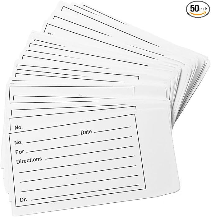 Comfort Moisture Seal Printed Pill envelopes, Great for Organizing Medications (Pack of 50)