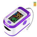 Pulse Oximeter Fingertip, Pulse OX with Large LED Display, Oximeter, Pulse Oximeter, Fingertip Pulse Oximetr, Oximeter with AAA Battery Lanyard (Purple)