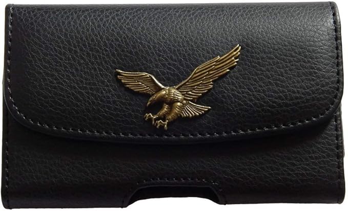 Premium Classic 3D Eagle Style Pouch case with Belt Clip for Freestyle Libre 3 / Freestyle Libre 2 (Continuous Glucose Monitor) (Horizontal/1/eagle Cooper)