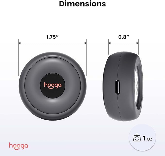 Hooga Red Light Therapy, Stick On Near Infrared Light Therapy Device. High Powered Portable LEDs for Pain Relief, Muscle Recovery and Joints. 19 LEDs. Battery Powered. Rechargeable.