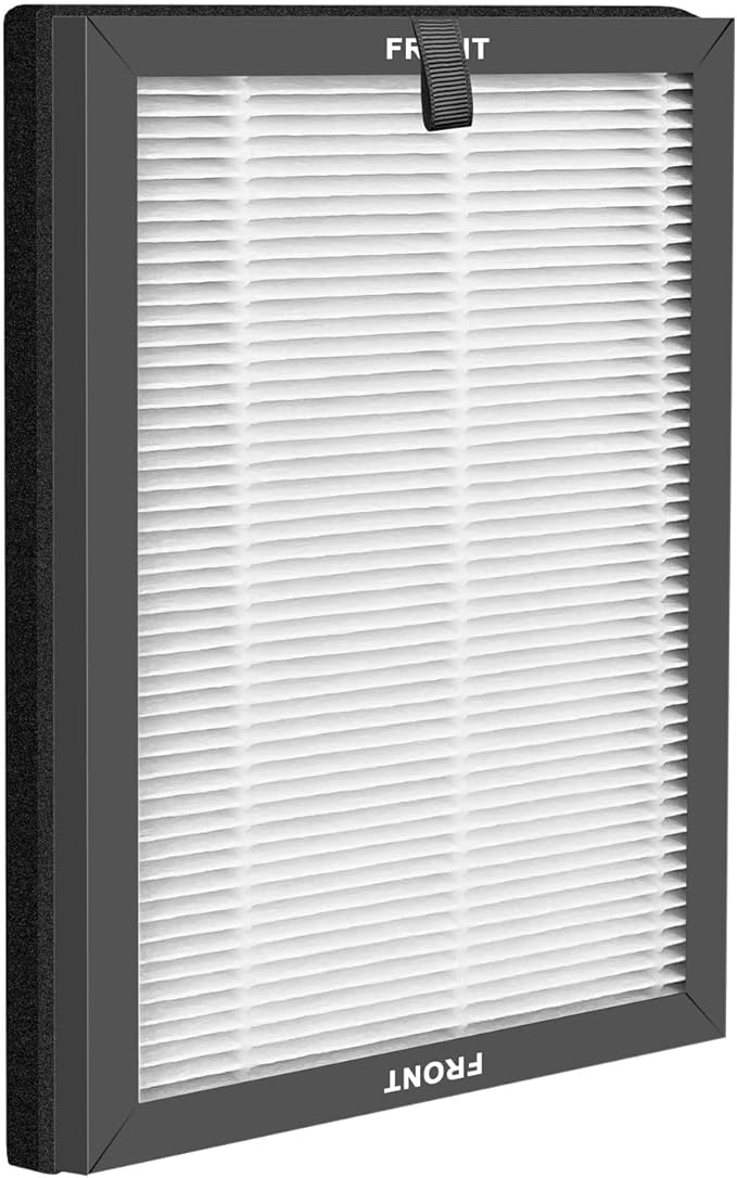 K1 Filter Replacement Compatible with LUNINO K1 Air Purifier,- 3-In-1 Filtration for Smoke & More - HEPA Filter, Activated Carbon, & Pre-Filter,4pack