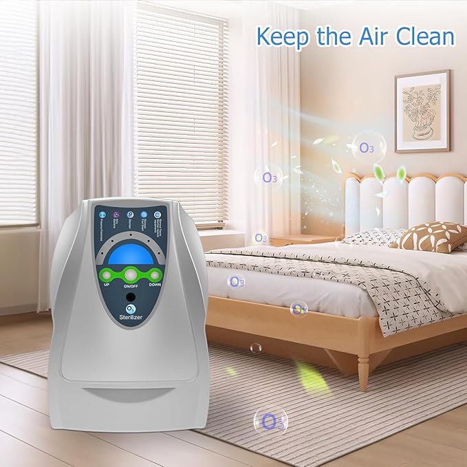 Ozone Machine Generator,Multipurpose Water Ozonator with Timer for Air,Water,Food,Home,Room,Car