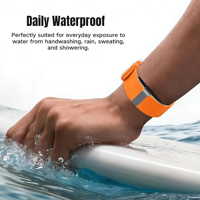 Silicone Loop Strap Compatible with Hume Health Band, Soft Silicone Replacement Band Adjustable Clasp Buckle Closure Strap Wristband for Fitness Tracker & Activity Monitor
