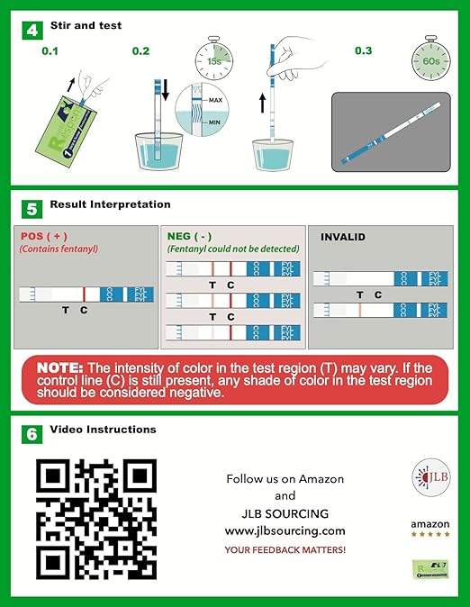 Rapid Response 2.0 Fentanyl Test Strips – Upgraded Drug Testing Kit with Micro Scoop – Fewer Cross-Reactions – Fast & Accurate Harm Reduction Tool for Overdose Prevention(100 Pack)