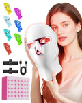 Red Light Therapy for Face- LED Light Therapy Mask Skin Care Mask,Cordless LED Face Mask face & Neck Red & Infrared Lights Masks Wavelength,USB C Rechargeable for Home Use Working Travel Yoga