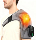 Shoulder Heating Pad with Massage Cordless, Shoulder Massager for Pain Deep Tissue, Heated Shoulder Wrap with Massage, Heat Pad for Pain