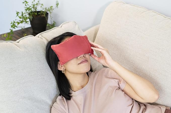 DreamTime Dreamtime Eye Pillow with Rose, Natural Herbal Mask for Relaxation, Create A Spa Experience at Home