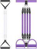 Multifunction Tension Rope, 2 Tubes Stretch Yoga Pedal Tension Strap, Adjustable Resistance, Tension Rope Fitness Equipment