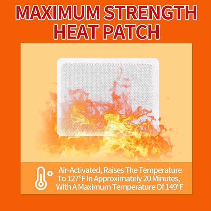 Heating Patches for Period Cramps, Menstrual Heat Therapy Patches, Adhesive Heat Patches- 6 Pack Hot Compress Warm Wrap, Travel Essentials for Women