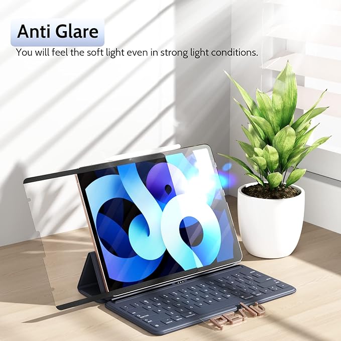 2 Pack Magnetic Paperfilm for iPad 10th 2022 10.9" & iPad 11th A16 2025 11", Feel Like Writing Drawing On Paper, Matte Removable Anti Glare Fingerprint Screen Protector Blue Light Filter