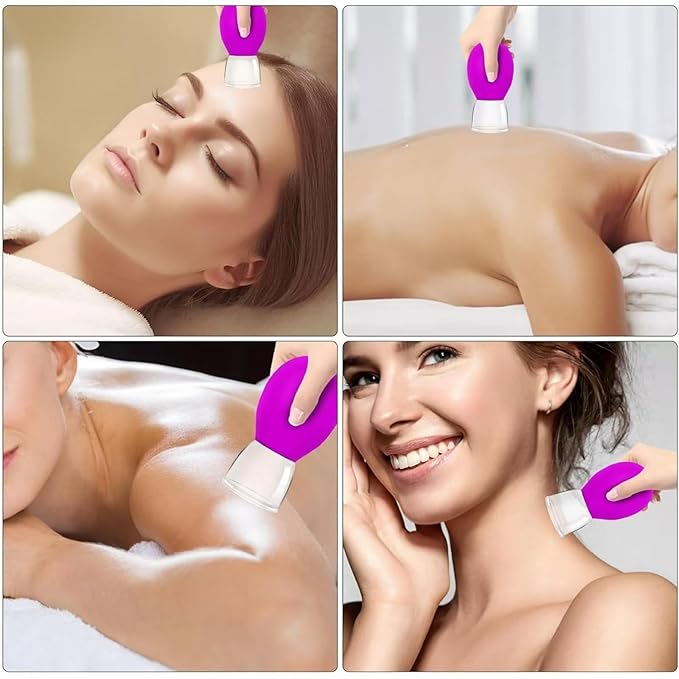 Facial Cupping | Nipple Corrector | Silicone Suction Massager for Facial Lifting, Rejuvenation and Postnatal Nipple Adjustment | Painless, Non-Invasive Beauty and Nursing Tools. 4PCS Pack