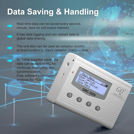 GQ GMC 300S Nuclear Radiation Detector Meter Test Equipment Lab Radiation Protection Supplies Dosimeter Beta Gamma X-ray Portable Radiation Monitor Meter USA Product